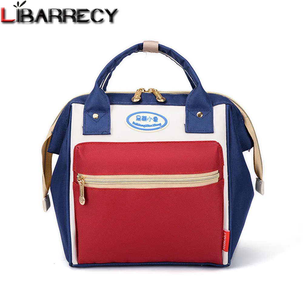 

Fashion Mommy Diaper Bags Multifunction Nylon Cloth Travel Bag Contrast Color Crossbody Bag Nappy Backpacks Baby Nursing Bags
