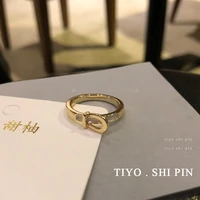 fashion women jewelry metal ring personality design hot selling golden plating finger ring for girl student party gifts