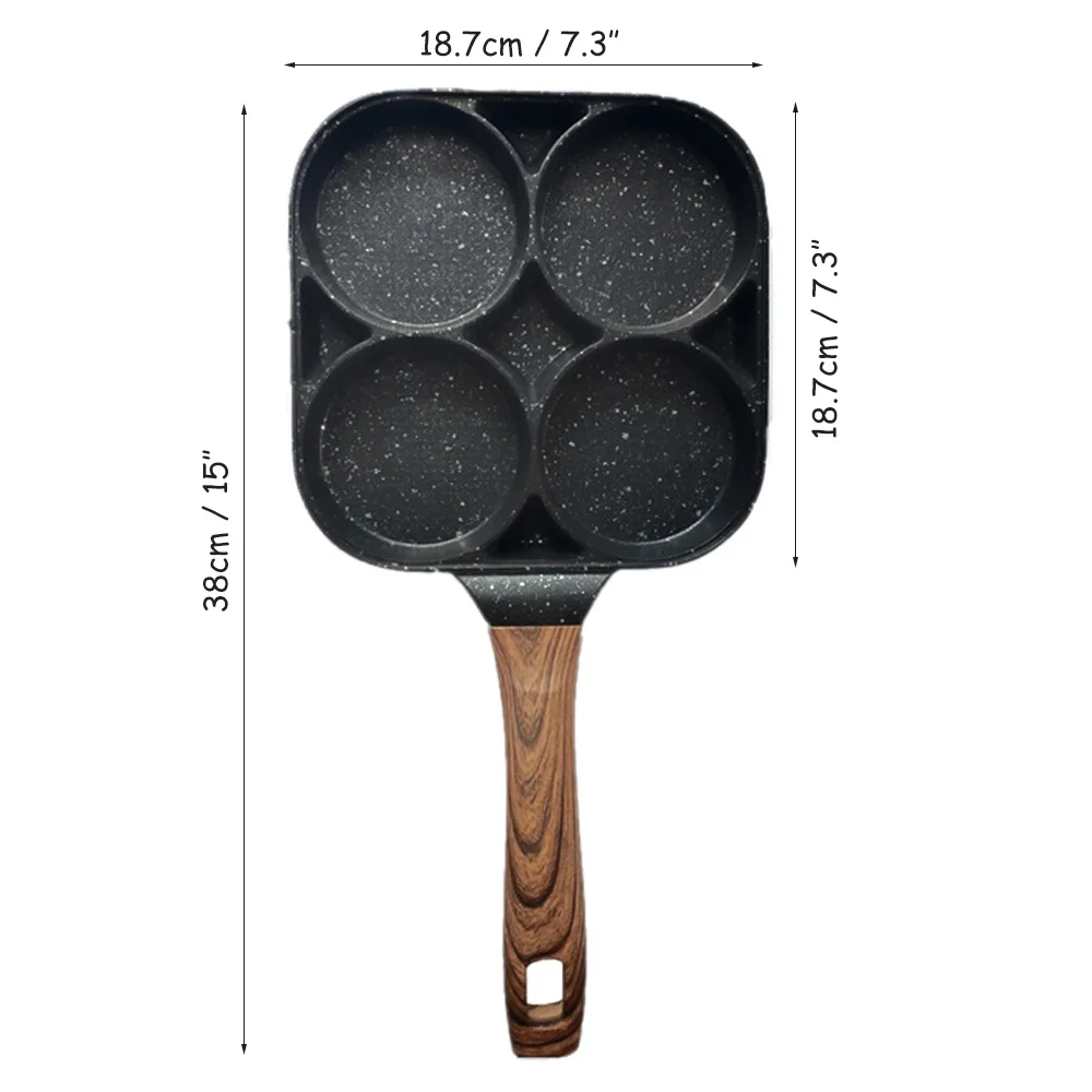 

Non Stick 4 Holes Frying Pot Omelet Pan Egg Pancake Maker Baking Omelet Mould Steak Cooker Breakfast Maker Kitchen accessories