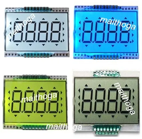 16 контактная TN позитивная 4 значная сегментная ЖК панель с