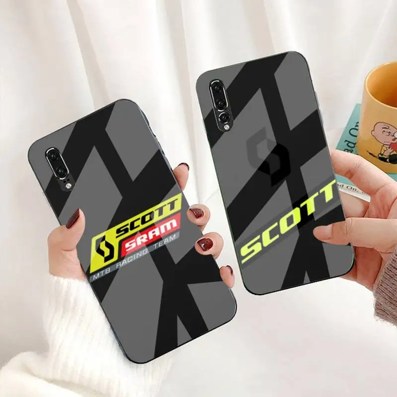 

Scott Sports Brand Phone Case Tempered Glass For Huawei P9 10 Plus 20 Pro Mate9 10 20 20pro Honor7A 8X 9 10 Nova3i 5