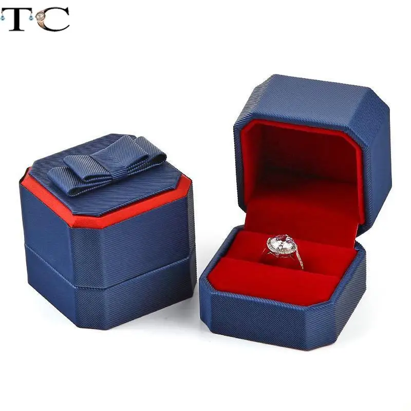 

Коробка для хранения ювелирных изделий, Подарочная коробка для колец, восьмиугольная Женская Подарочная коробка, креативная коробка для ко...