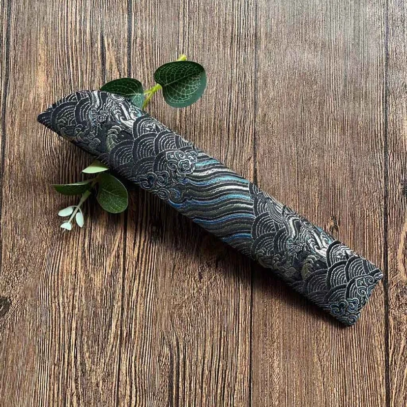 Китайская классическая сумка-чехол для вентилятора винтажная вышивка волнистые