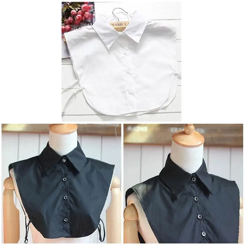 

Ladies Women Adult Detachable Lapel Shirt Fake Collar Fashion Solid Color False Blouse Neckwear Clothing Accessories LXH