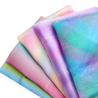 90150cm hot sales fabric yarn fabric colorful gowns dress material gradual yarn fabric sheer