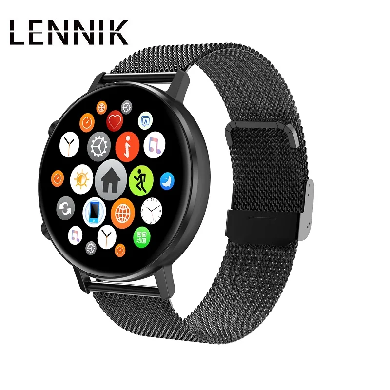

Смарт-часы LENNIK DT96 для мужчин и женщин, стильные водонепроницаемые умные часы с пульсометром и тонометром, с защитой класса IP68, с режимом разн...