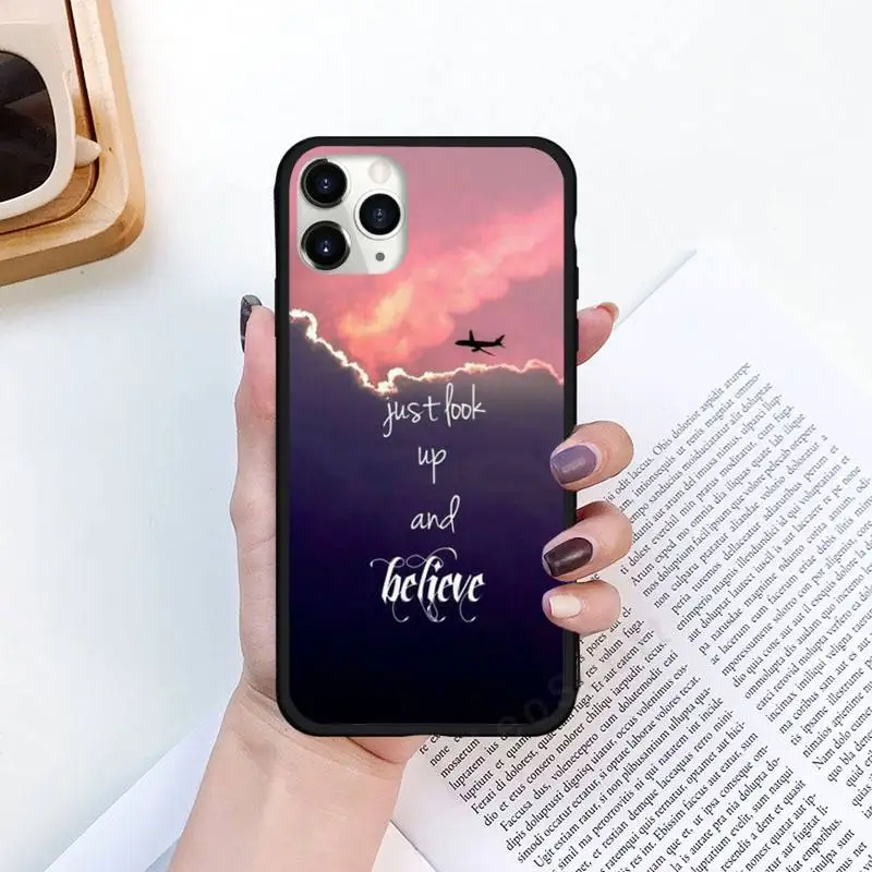 

Sentence Quotes art text pattern Phone Case for iPhone 11 12 pro XS MAX 8 7 6 6S Plus X 5S SE 2020 XR Luxury brand shell funda