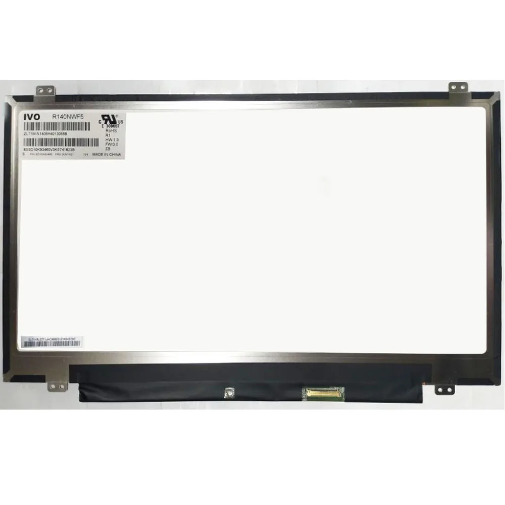 Светодиодный ЖК-дисплей R140NWF5 IVO сенсорный экран дигитайзер для Lenovo Thinkpad T470S Fru 00NY421