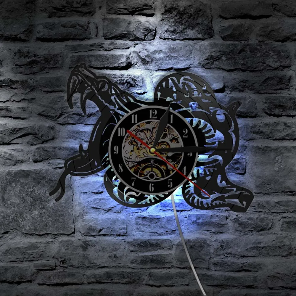 Настенные часы в виде змеи художественное украшение эстетическом стиле домашний