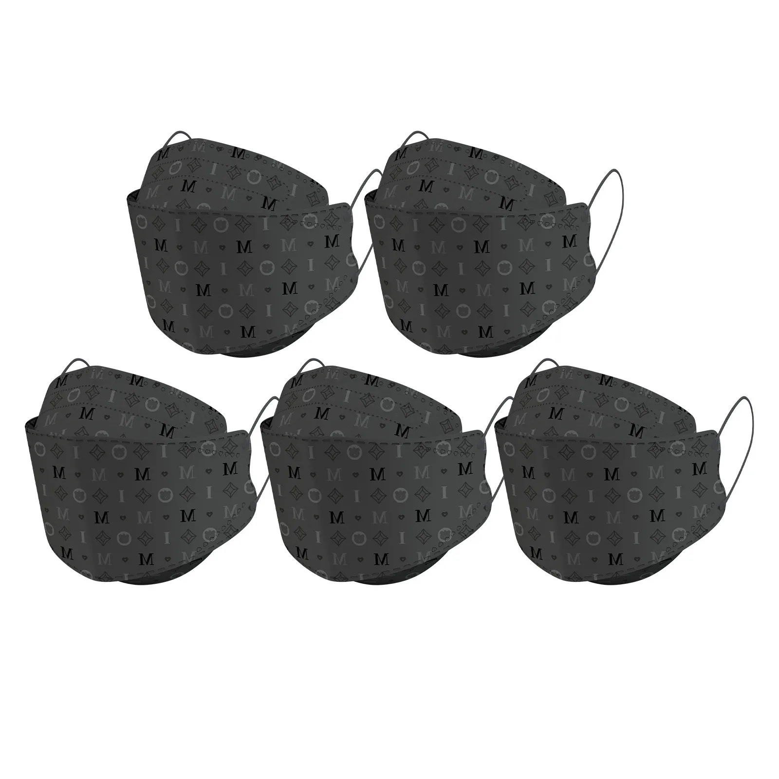 

40#Hygiene Batch Protect Mouth NoseAdult Outdoor Printing Mask Anti-fog And Dust-proof Fish Non-woven MaskMasque Unisex