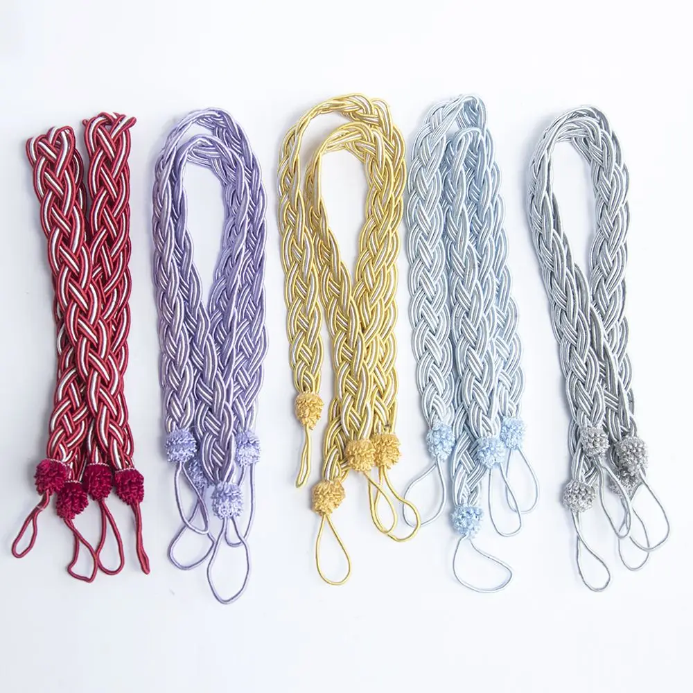 2 шт. Плетеный скрученный подхваттор для штор ручной работы зажимы держатель