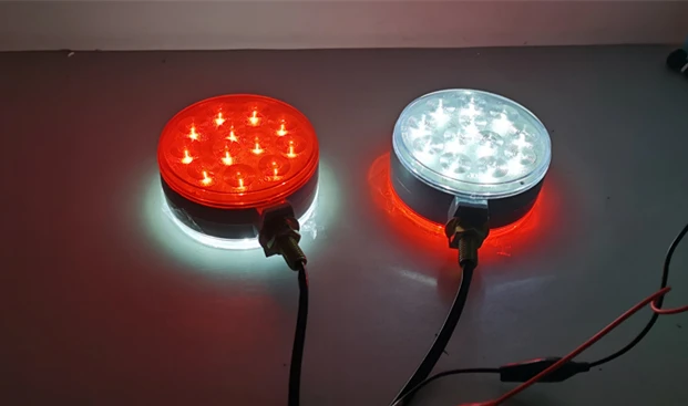 2X светодиодный 12v 24v пьедестал стробирующий световой сигнал предупредительный