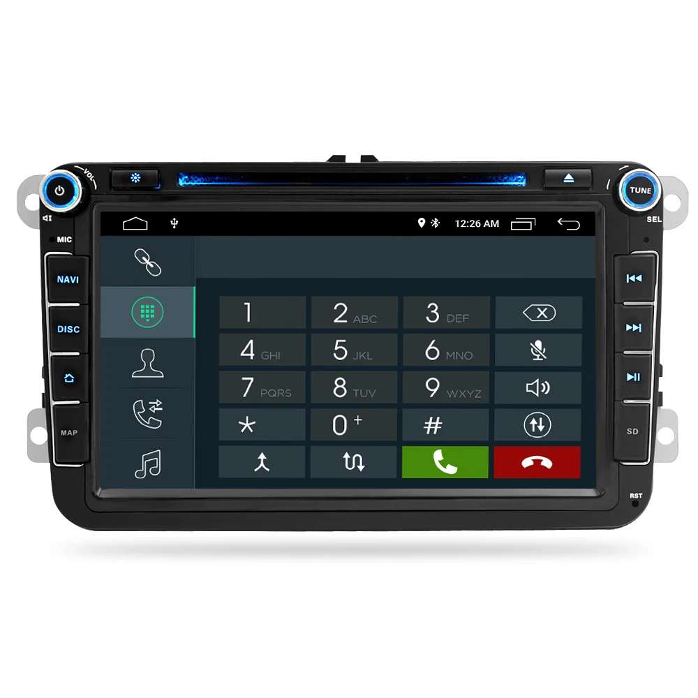 Android 9.0 Car Radio Multimedia For Skoda/Seat/Volkswagen/Passat b7/POLO/GOLF 5 6 Navigation DVD Player Bluetooth GPS Stereo | Автомобили