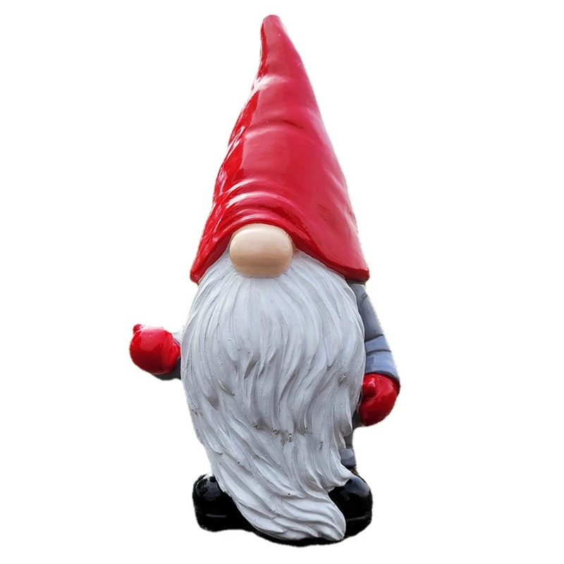 

Рождественские безликие искусственные украшения из смолы с белой бородой, сказочный Карден, Шведский томте, карликовая фигурка Санты, Декор