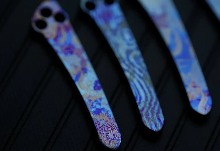 Титановый дамасский Задний зажим титановый C81/ C11 | Инструменты