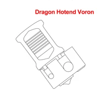 dragon hotend voron super precision plated copper nozzle 3d printer parts for e3d v6 hotend titan ddb i3 mk3 direct drive bowden