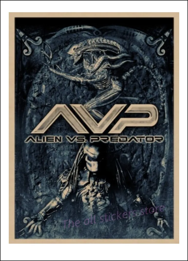 Alien vs Predator AVP домашний декор ретро постер из крафтового фильма рисунок наклейки на
