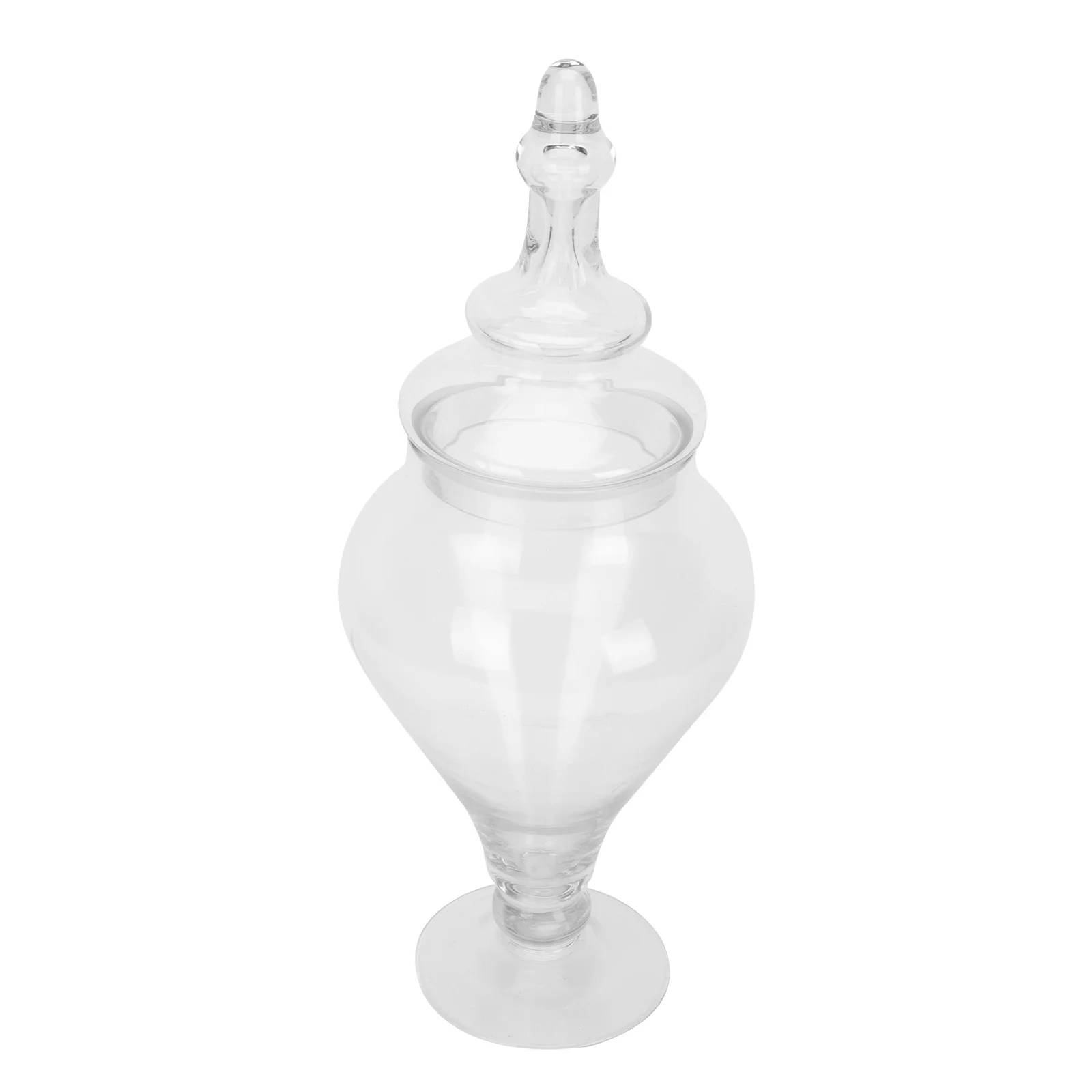 

1Pc Sealing Storage Jar Transparent Glass Candy Container European Style Jar