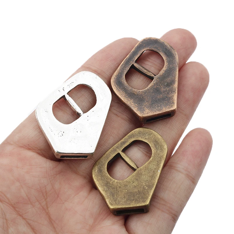5 шт. тибетская Серебряная/коричневая/медная Пряжка с застежкой крючок для 10 мм