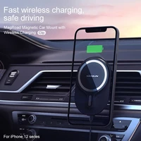 nillkin 7 5w magnetic car wireless charging stand for iphone 12 13 pro max wireless charger car holder fit for magsafe case