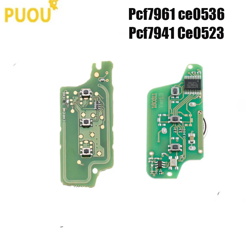

3 button For peugeot 407 407 307 308 607 For Citroen C2 C3 C4 C5 ASK Remote Key Electronic Circuit Board 3 Buttons CE0523 Ce0536