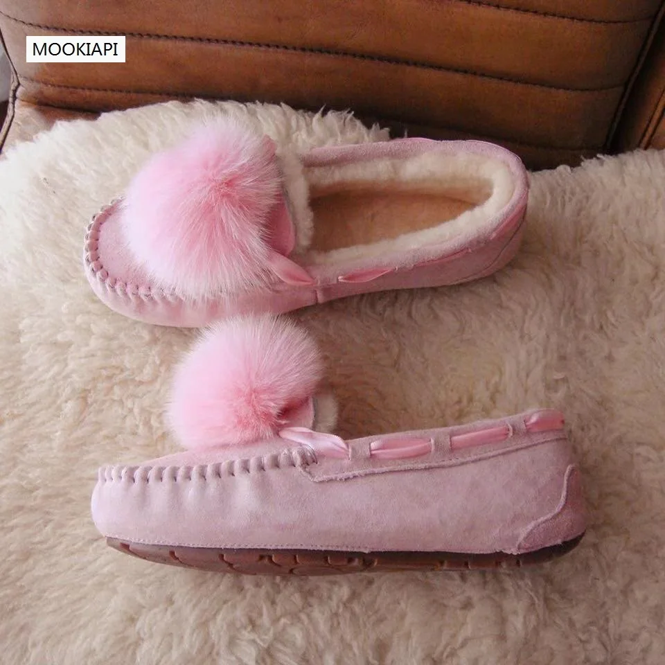 В 2019 году сапоги из овчины и шерсти для женщин снега чистой четыре цвета