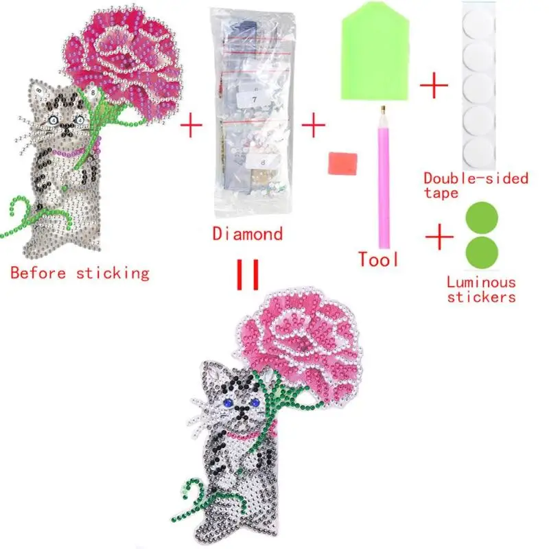 Алмазная живопись &quotсделай сам&quot жираф животное светящиеся наклейки с