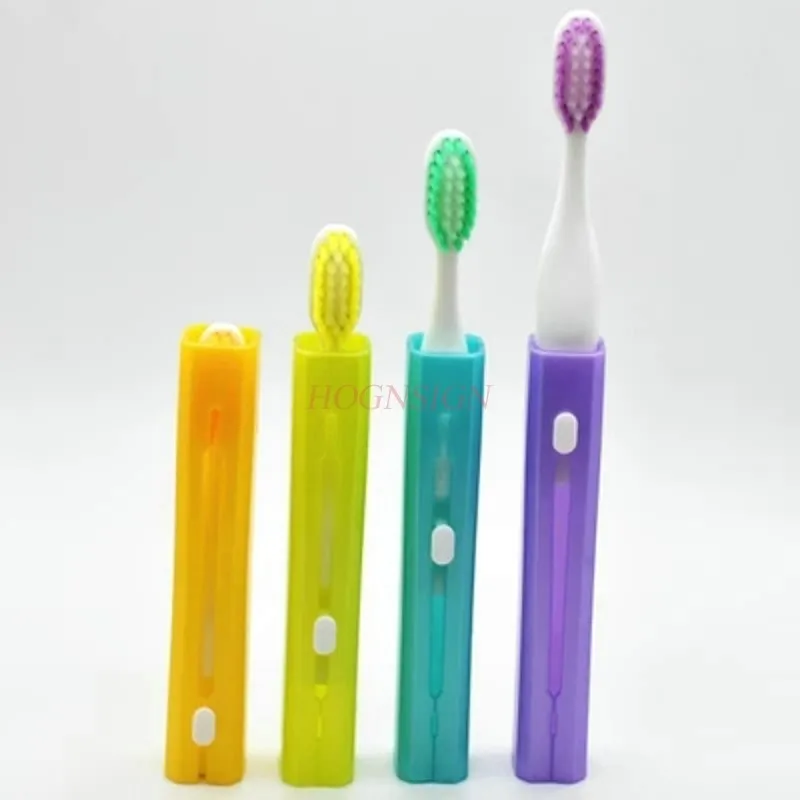 travel toothbrush Portable Going Out Traveling Soft Hair Toothbrush Fine Men and women Folding Retractable Brush Head Toothbrush