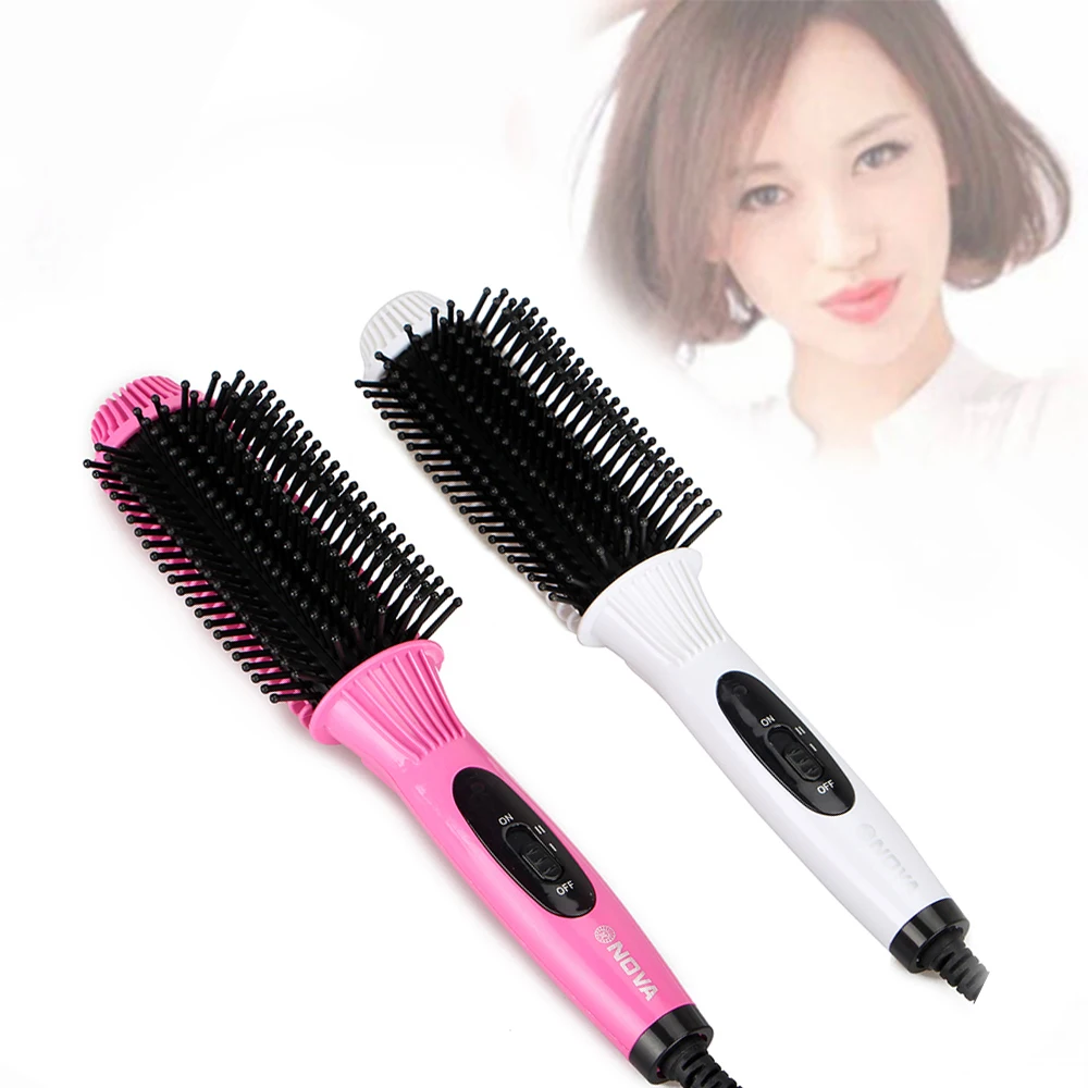 Фен для волос щетка с горячим воздухом стайлер выпрямитель расческа завивки