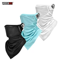 wosawe summer breathable motorcycle face mask sweatproof balaclava replace filter liner cap scarf motobike bicycle cycling mask