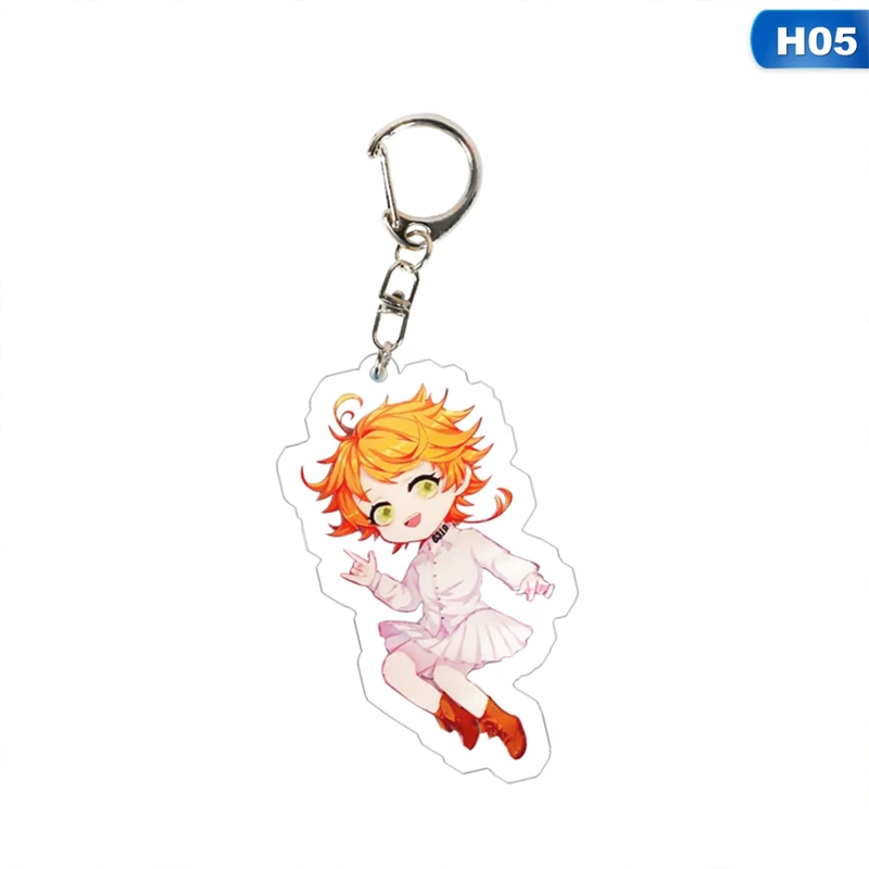 KEY4341H05 Аниме обещанный Neverland Yakusoku no Neverland Норман Рей Эмма Косплей стенд фигура акриловый брелок Шарм брелок подвеска - Цвет: KEY4341H05