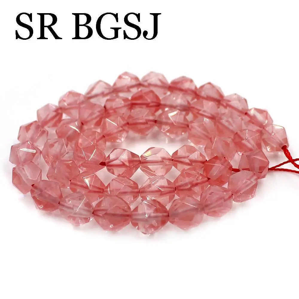 Бесплатная доставка 8 мм граненые круглые полигональные Арбузные кристаллы