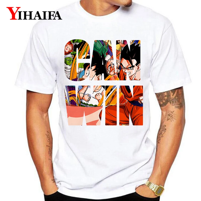 Летняя футболка мужской костюм спортивный с принтом Dragon Ball Z графические