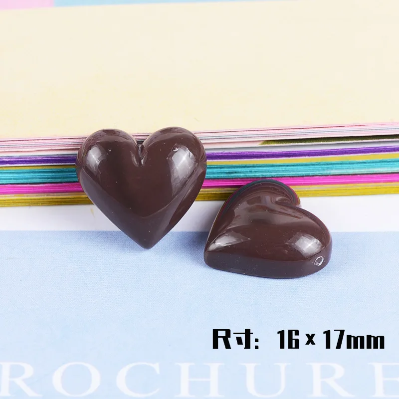 20 pcs simulation resin chocolate japanese style food play fake choc phone case diy decorate accessories free global shipping