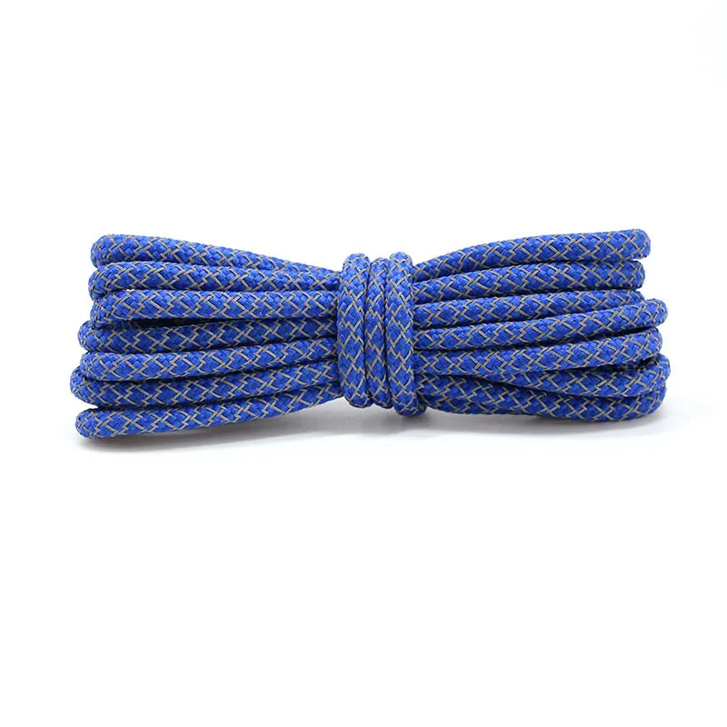 

Shiny Shoelace 100/120cm Round Reflective Shoelaces Unisex Athletic Safety Sneakers Shoelace Night Walk Running Wholesale Lace