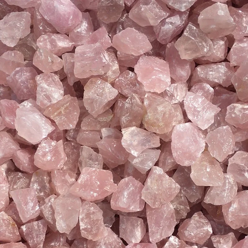 

100g Natural Raw Crystal Pink Rose Quartz Crystal Minerals Specimen Healing Crystal Love Natural Stones and Fish Tank Decor