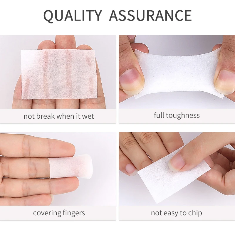 Салфетки для снятия гель-лака салфетки ногтей чистящие безворсовые бумажные