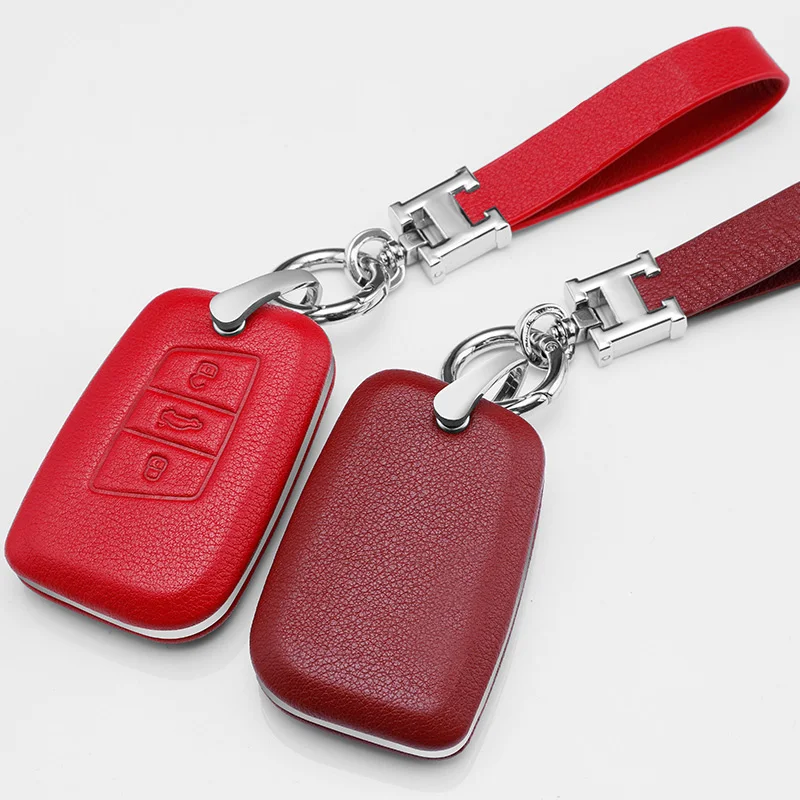 Car Leather Key Case Cover For Skoda Octavia combi A5 A7 Volkswagen VW Polo Golf 7 MK7 Keychain Bag Accessories |