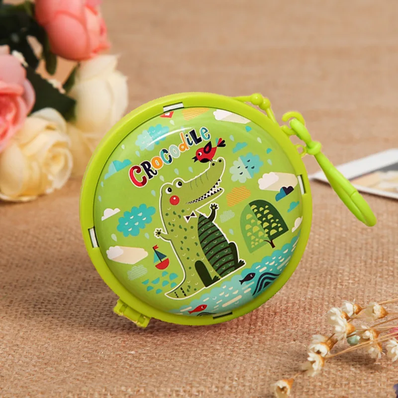 12 шт./лот новая круглая жестяная металлическая коробка с изображением