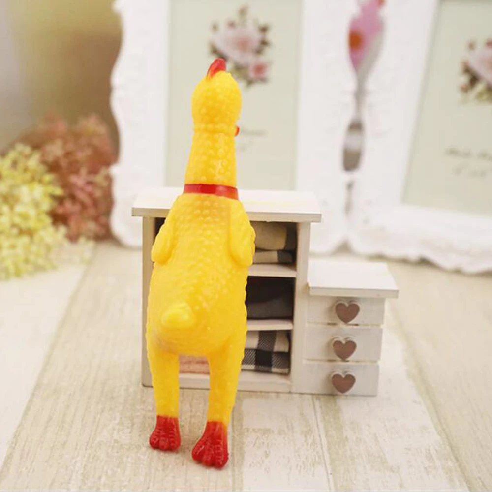 1 шт. забавная кричащая курица сжимающая звуковая игрушка для собак супер прочная