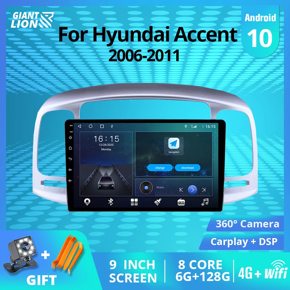 

Автомобильный радиоприемник 2DIN Android 2006 для Hyundai Accent 2011-, GPS-навигация, стереоприемник, автомобильный радиоприемник, Bluetooth-плеер