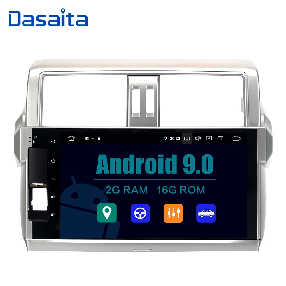 Android 9 0 автомобильный 2 din мультимедийный автомобиль для Toyota new Prado 150 2014 2015