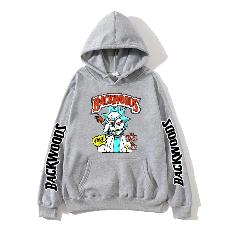 

New Backwoods Printed Pullover Hoodie Sportwear Korean Version Clothing Casual Funny Boys and Girls Tops