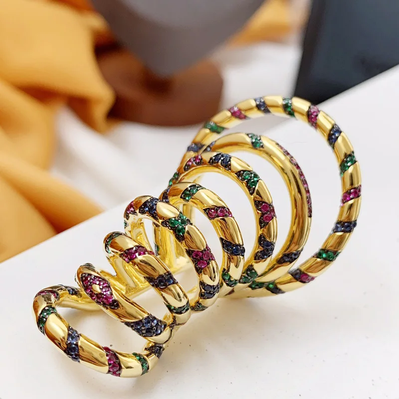 Модный шарм из стерлингового серебра копия 1:1 желтый массивный Многоцветный