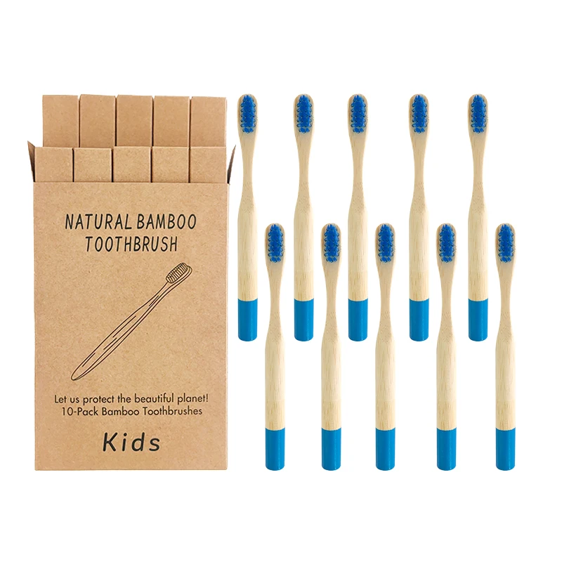 10 шт./Лот Детская Мягкая зубная щетка из бамбукового дерева | Красота и здоровье