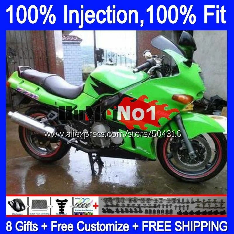 

Injection For KAWASAKI ZZR400 2000 2001 2002 2003 2005 2006 2007 112MC.82 ZZR-400 ZZR 400 02 03 04 05 06 07 Fairing green hot