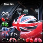 Чехол для зеркала заднего вида Union Jcak для Mini Cooper R50 R52 R53 2002-2006, чехол для зеркала заднего вида, наклейка, чехол, автомобильные аксессуары
