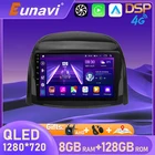 Eunavi 2 din Android авто для Renault Koleos 2008-2016 автомобильный Радио Мультимедиа Видео плеер стерео GPS carplay 4G QLED 2DIN