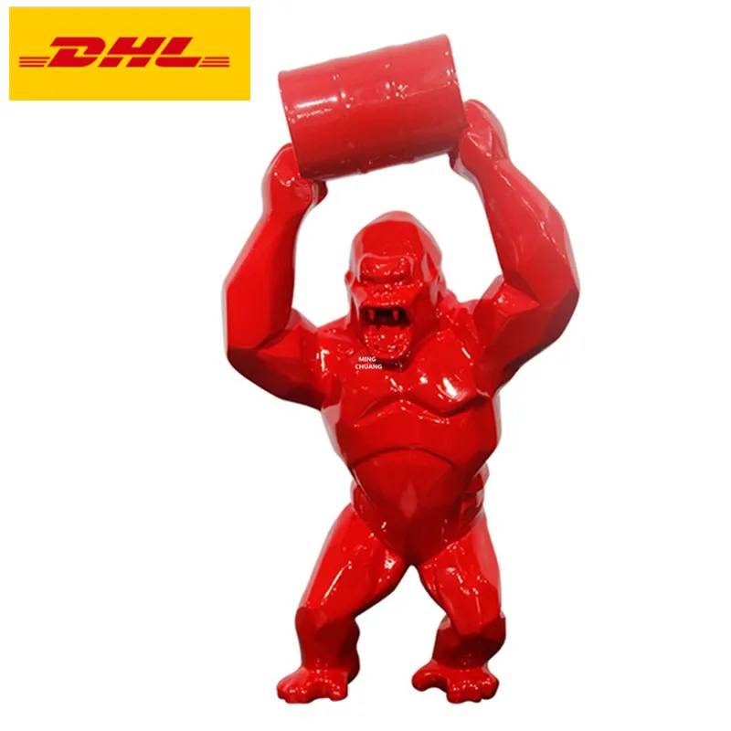 24 &quotкреативная имитационная статуя животного Горилла бюст король конг полная