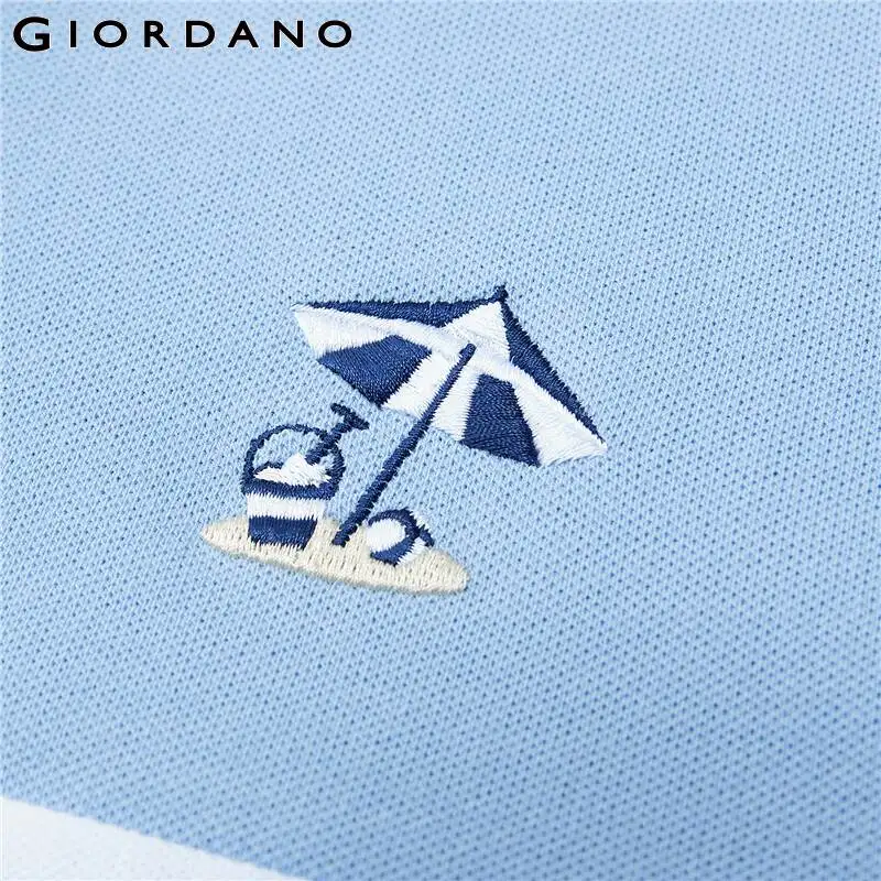 

Giordano Men Polos Embroidery Lycra Pique Polo Shirt Short Sleeves Summer Polos Para Hombre 13011008